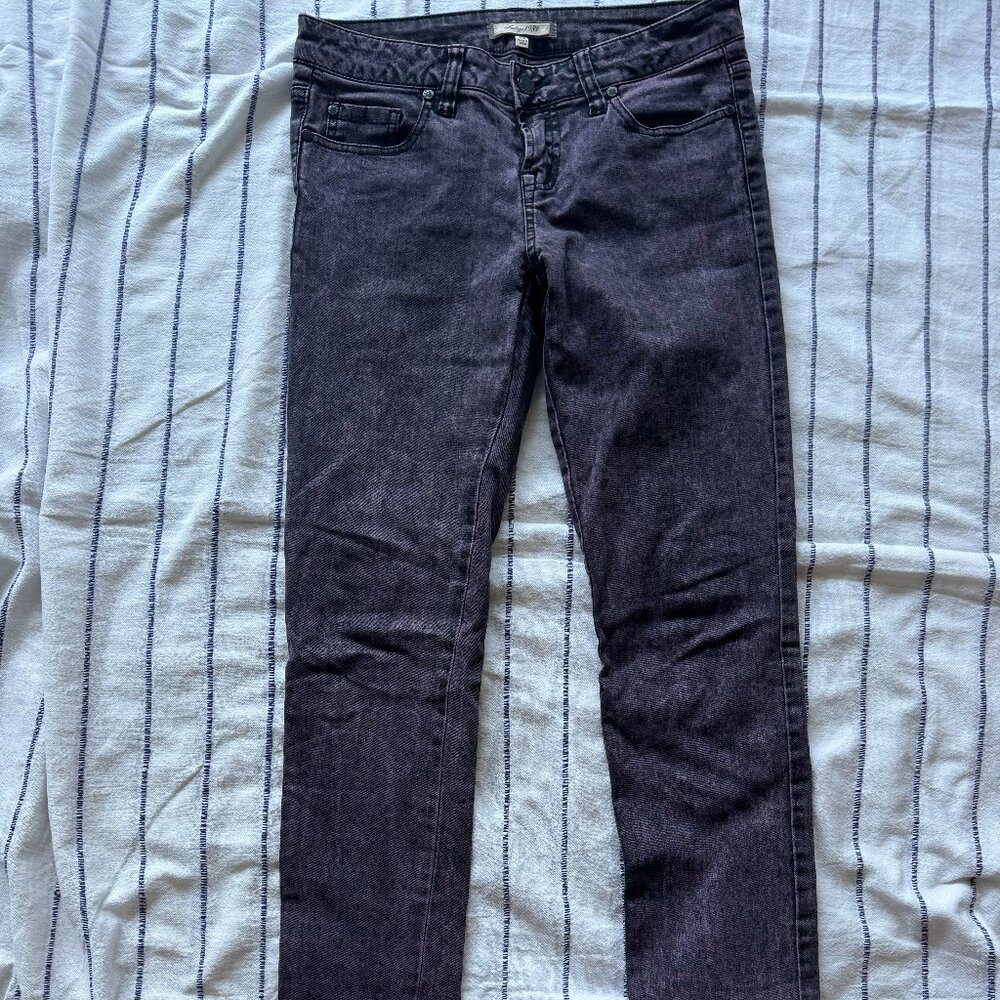 Heritage 1981 purple acid wash Y2K jeans Mid to low rise Vintage
